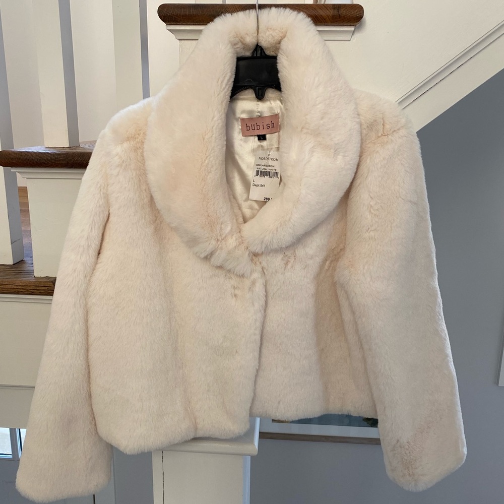 Bubish White Fur Coat